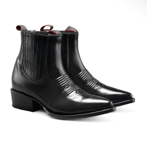 100C Botin Vaquero Punta J Camaleon Negro