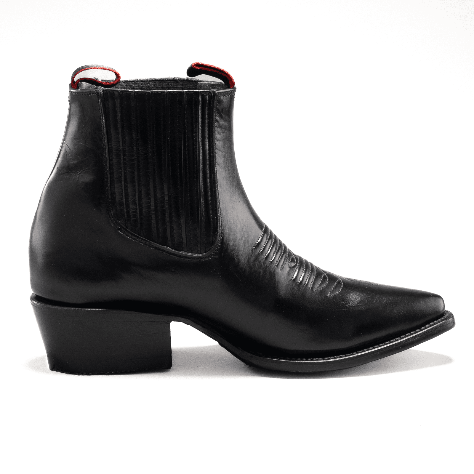 100C Botin Vaquero Punta J Camaleon Negro