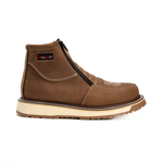 Western Flex 6" Botas de Trabajo Doble Zipper Suela Ligera Doble Densidad , 100% Piel