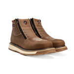Western Flex 6" Botas de Trabajo Doble Zipper Suela Ligera Doble Densidad , 100% Piel
