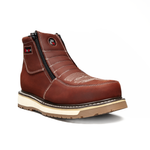 Western Flex 6" Botas de Trabajo Doble Zipper Suela Ligera Doble Densidad , 100% Piel