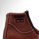 Western Flex 6" Botas de Trabajo Doble Zipper Suela Ligera Doble Densidad , 100% Piel