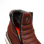 Western Flex 6" Botas de Trabajo Doble Zipper Suela Ligera Doble Densidad , 100% Piel
