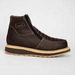 Hammer 6" Botas de Trabajo Doble Zipper Suela Ligera Doble Densidad , 100% Piel Habana