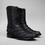 Bota Rodeo Piel Premium Con Corte De Pirarucu Monster Fish