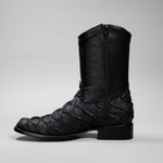 Bota Rodeo Piel Premium Con Corte De Pirarucu Monster Fish