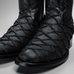 Bota Rodeo Piel Premium Con Corte De Pirarucu Monster Fish