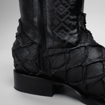 Bota Rodeo Piel Premium Con Corte De Pirarucu Monster Fish