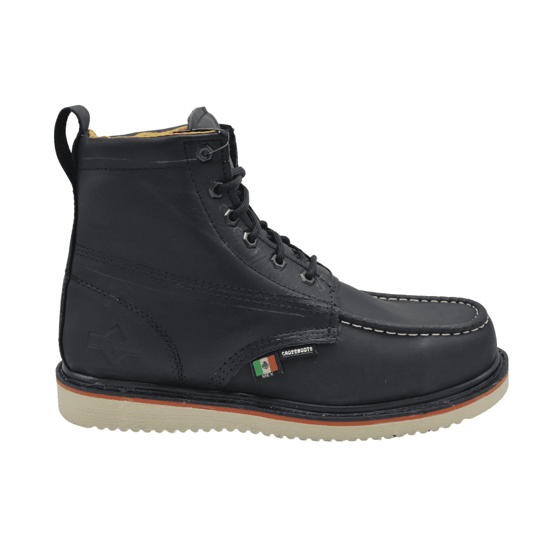 520 CrossTraction Botas de Trabajo Punta Redonda Negro