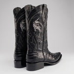 Bota Vaquera Rodeo Punta Snip Piel de Caiman Original Exotico