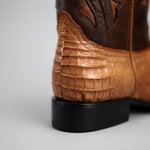 Bota Vaquera Rodeo Punta Snip Piel de Caiman Original Exotico