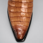 Bota Vaquera Rodeo Punta Snip Piel de Caiman Original Exotico