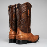 Bota Vaquera Rodeo Punta Snip Piel de Caiman Original Exotico