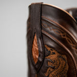 Bota Vaquera Rodeo Punta Snip Piel de Caiman Original Exotico