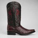 Bota Vaquera Rodeo Punta Snip Piel de Caiman Original Exotico