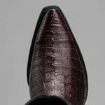 Bota Vaquera Rodeo Punta Snip Piel de Caiman Original Exotico