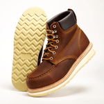 Hammer 6" Botas de Trabajo Doble Densidad Piel Con Casco