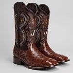 Bota Vaquera Rodeo Piel de Avestruz Original