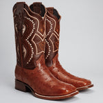 Bota Vaquera Rodeo Piel de Avestruz Original