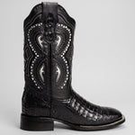 Bota Vaquera Rodeo Punta Cuadrada Piel de Caiman Original