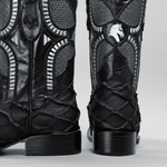 Bota Rodeo Piel Premium Con Corte De Pirarucu Monster Fish