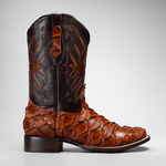 Bota Rodeo Piel Premium Con Corte De Pirarucu Monster Fish