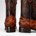 Bota Rodeo Piel Premium Con Corte De Pirarucu Monster Fish
