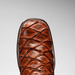 Bota Rodeo Piel Premium Con Corte De Pirarucu Monster Fish