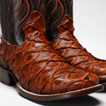 Bota Rodeo Piel Premium Con Corte De Pirarucu Monster Fish