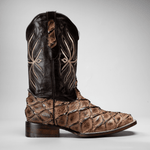 Bota Rodeo Piel Premium Con Corte De Pirarucu Monster Fish