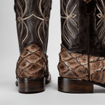 Bota Rodeo Piel Premium Con Corte De Pirarucu Monster Fish