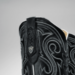 Bota Rodeo Piel Premium Con Corte Grabado De Tortuga Chelydra