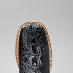 Bota Rodeo Piel Premium Con Corte Grabado De Tortuga Chelydra