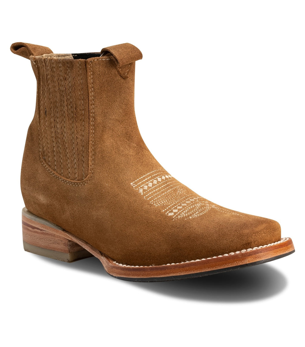 723 Dama Botin Rodeo Nobuck Oro