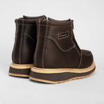 Hammer 6" Botas de Trabajo Doble Zipper Suela Ligera Doble Densidad , 100% Piel Habana