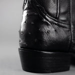 Bota Vaquera Rodeo Punta J Piel de Avestruz Original Exotico