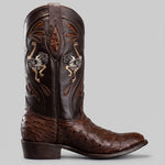 Bota Vaquera Rodeo Punta J Piel de Avestruz Original Exotico