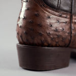 Bota Vaquera Rodeo Punta J Piel de Avestruz Original Exotico