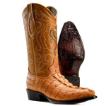 Bota Rodeo Piel Premium Con Corte Caiman Clon