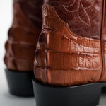 Bota Rodeo Piel Premium Con Corte Caiman Clon