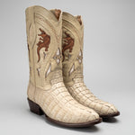 Bota Vaquera Rodeo Punta J Piel de Caiman Original Exotico