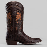 Bota Vaquera Rodeo Punta J Piel de Caiman Original