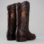 Bota Vaquera Rodeo Punta J Piel de Caiman Original