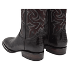 BD530 Bota de Rodeo Black Cherry Pata de Avestruz