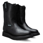 Bota de Trabajo 100% Piel Tubo Alto Suela Rayada