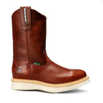 Bota de Trabajo 100% Piel Tubo Alto Suela Rayada