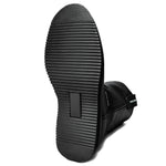 Bota de Trabajo 100% Piel Tubo Alto Suela Rayada