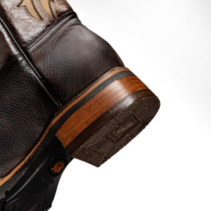 Bota Rodeo Clasica Punta Cuadrada Piel Premium