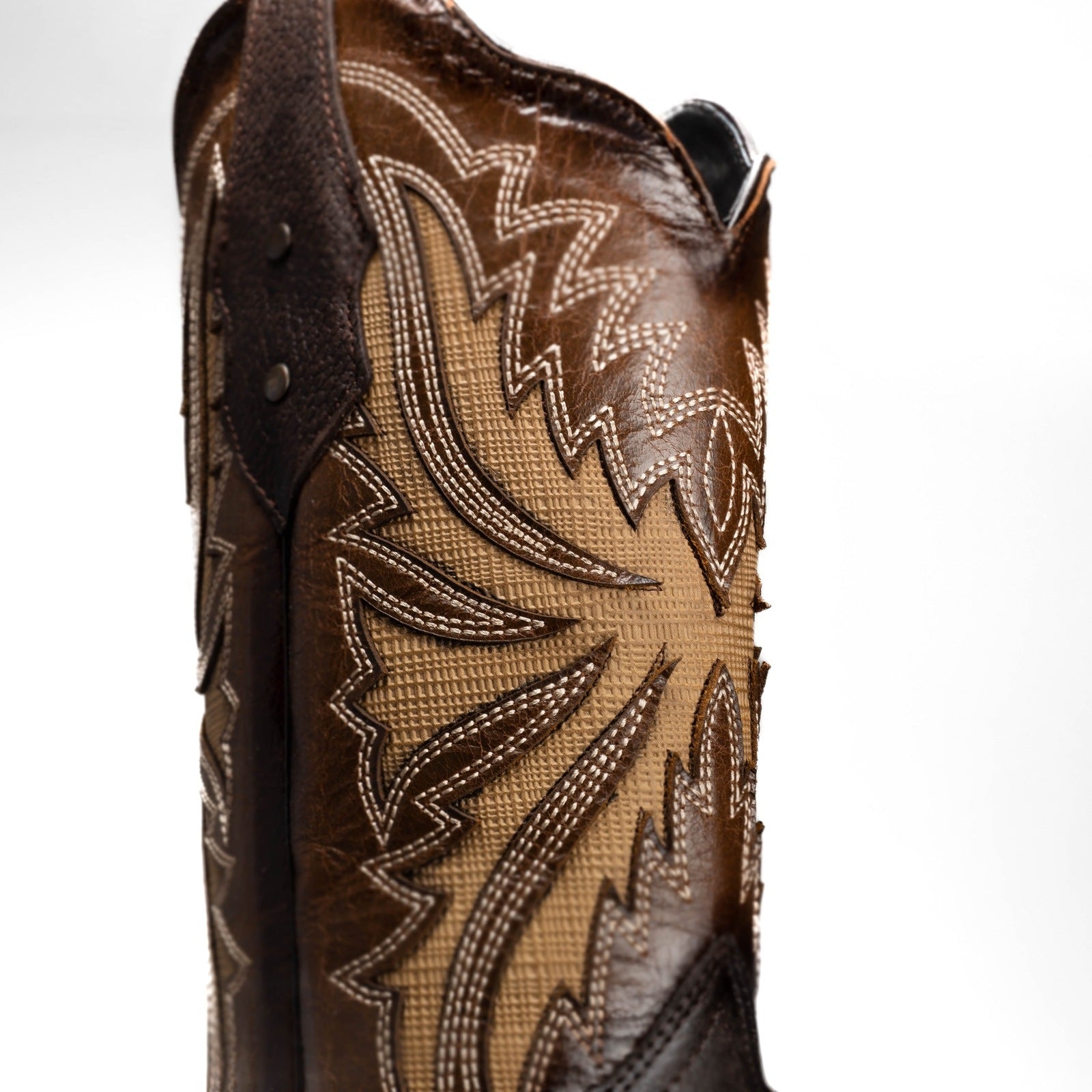 Bota Rodeo Clasica Punta Cuadrada Piel Premium