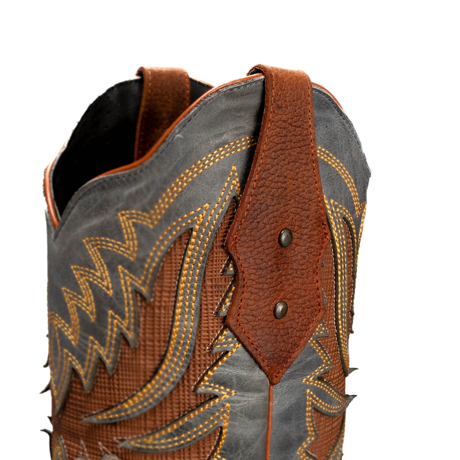 Bota Rodeo Clasica Punta Cuadrada Piel Premium